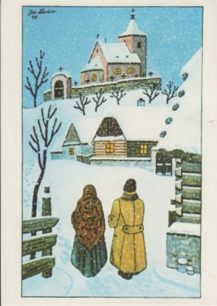 VN 13 Frohe Weihnachten und ein glückliche neues Jahr 19xx 95 079 ● - Josef Lada