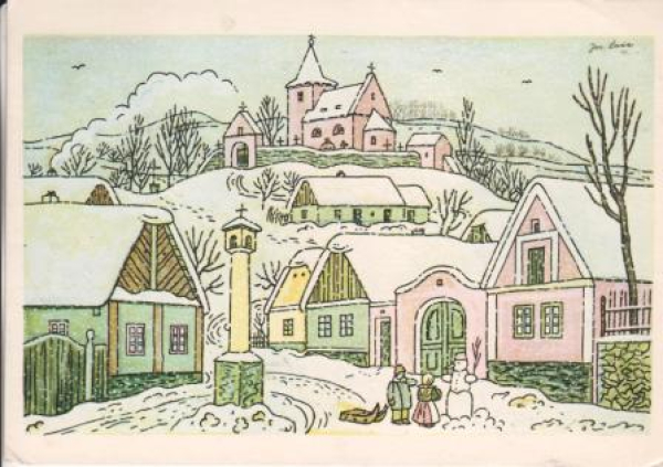 VN 08 Frohe Weihnachten und ein glückliche neues Jahr 19xx 95 092 ● - Josef Lada