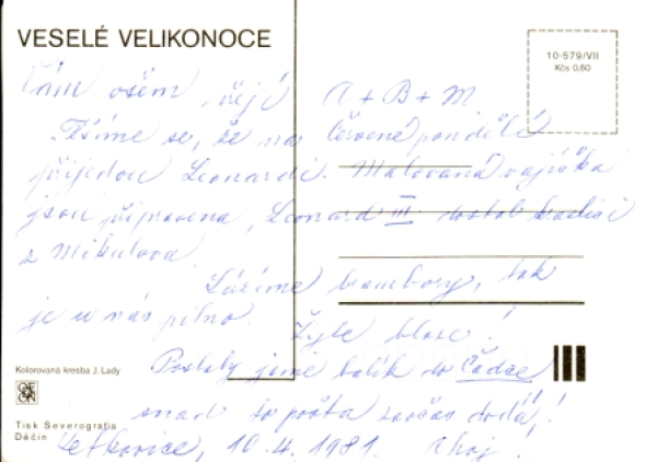 18 Frohe Ostern 1981 95 001 ● - Josef Lada