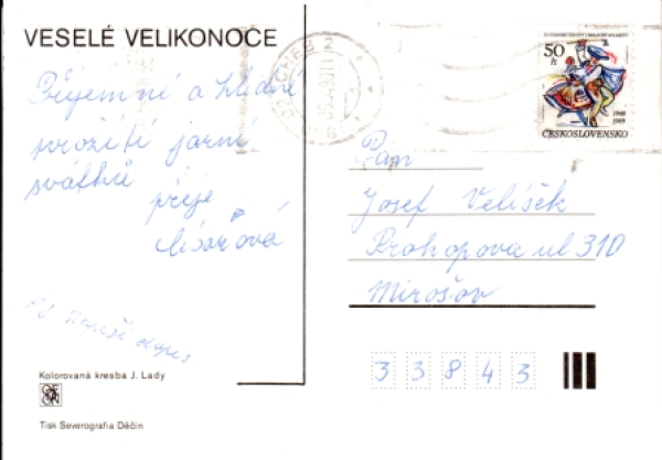 20 Frohe Ostern 1990 95 009 ● - Josef Lada