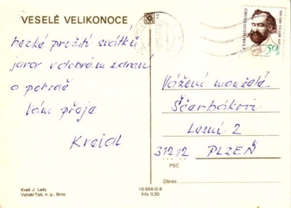 12 Frohe Ostern 1991 95 006 ** - Josef Lada