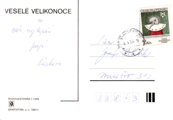 20 Frohe Ostern 1993 95 005 ● - Josef Lada