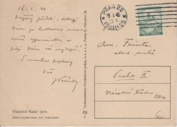 Vlastimil Rada - Gemälde 1940 95 001 CZ ● - Frühling