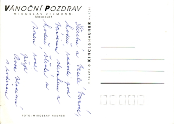 Vánoce 40 - CZ 19xx 95 00í ** / ● - České vánoce - vánoční pozdrav - masopust