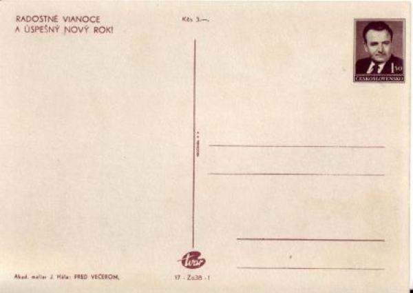 Vánoce a Nový rok 37 CZ CPH 048 - 1951 ** - Radostné vánoce a úspěšný Nový rok!