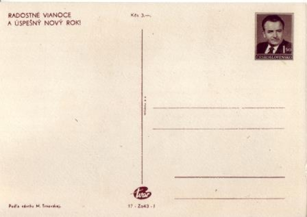 Vánoce a Nový rok 37 CZ CPH 048 - 1951 ** - Radostné vánoce a úspěšný Nový rok!