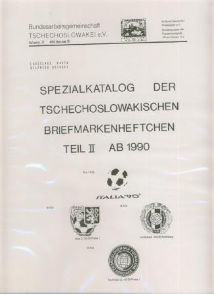D speziální katalog Československých sešítků