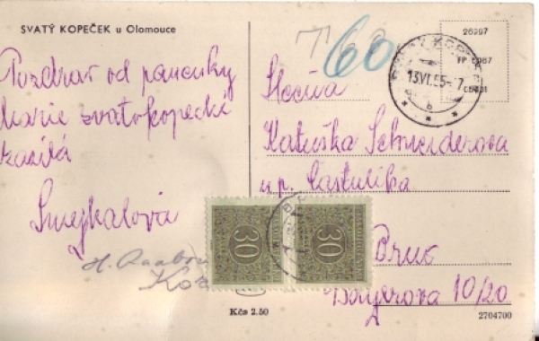 Heiligenberg bei Olmütz 1955 95 002 ●