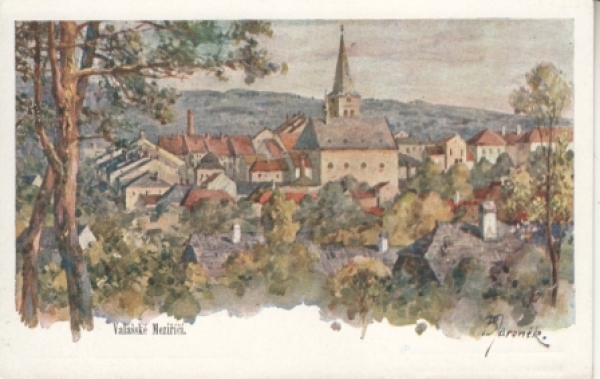 Valašské Meziříčí (kresba) xxxx 95 001 ** / ●