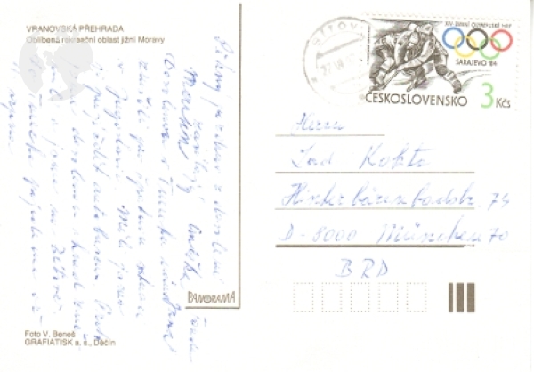 Vranovská přehrada 1992 95 001 ●