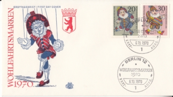 Západní Berlín FDC 0373 / 0376 ● - 1970