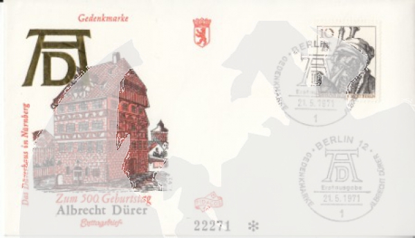 Západní Berlín FDC 0390 ● - 1971