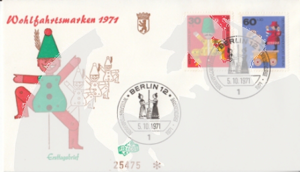 Západní Berlín 0412 / 0415 ● - 1971