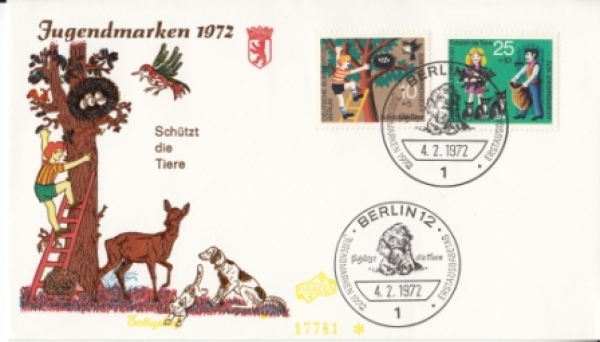 Západní Berlín FDC 0418 / 0421 ● - 1972