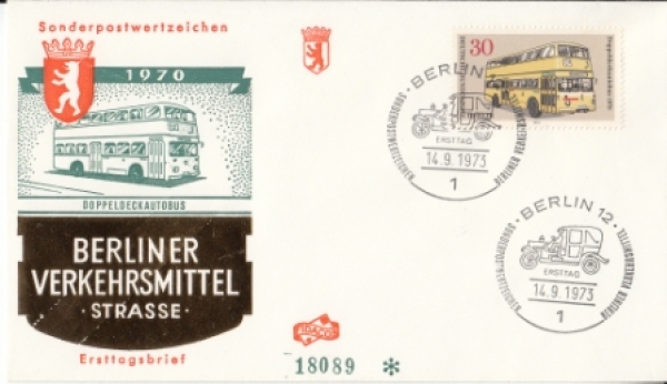 Západní Berlín 0446 / 0451 ● - 1973