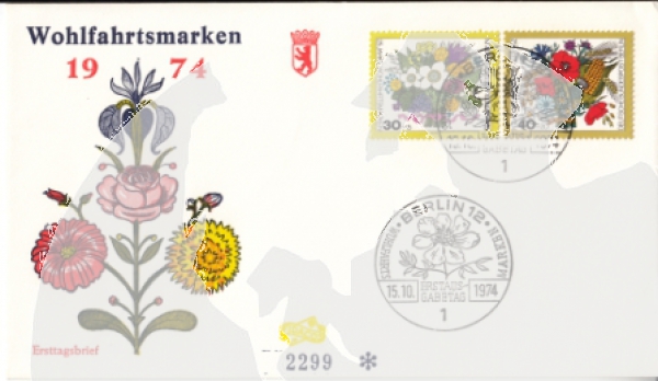 Západní Berlín FDC 0473 / 0476 ● - 1974