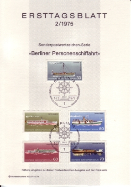 Západní Berlín NL 0482 / 0515 ● - 1975 kompletní ročník