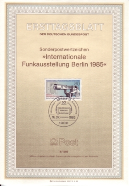 West Berlin ETB 0730 / 0749 ● - 1985 komplette Jahrgang