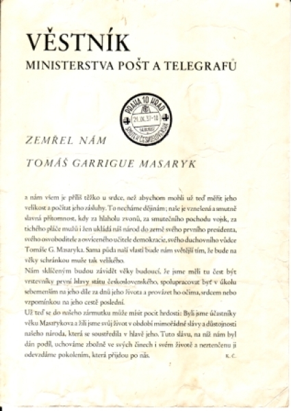 CZ Věstník - CZ 1937 98 999