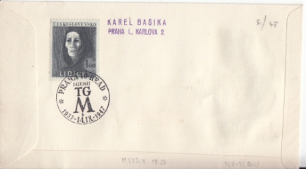 FDC 458 / 459 - 5 B / 47 - CZ 1947 09 001 ●