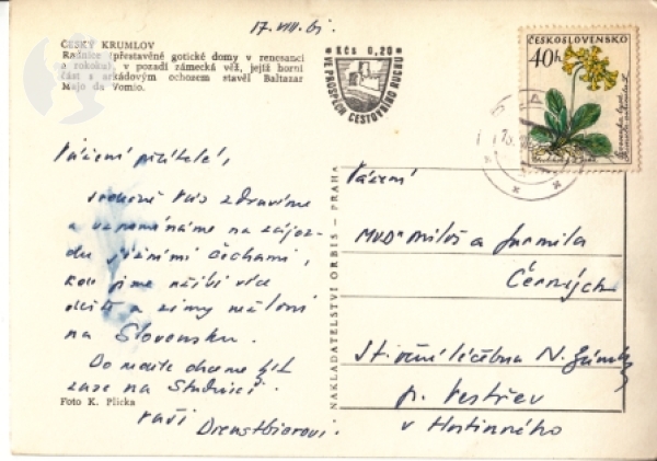 Český Krumlov - CZ 1961 95 001 ●
