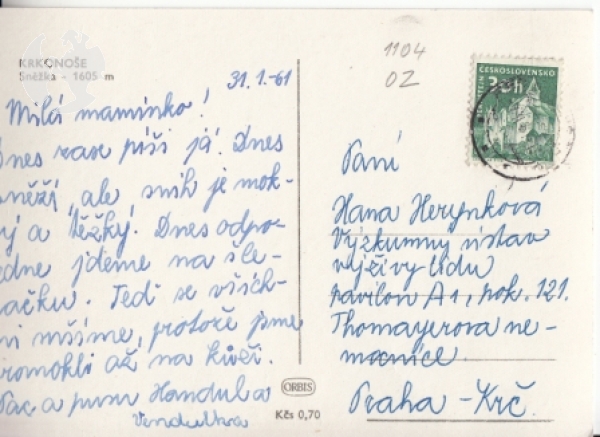 Krkonoše - Sněžka - CZ 1961 95 002 ●