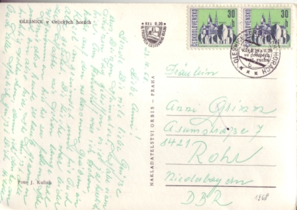 Olešnice v Orlických horách - CZ 1968 95 003 ●