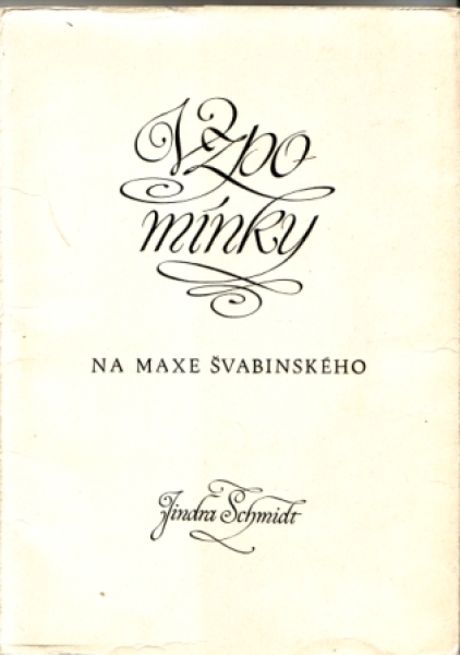 CZ Vzpomínky na Maxe Švabinského - Jindra Schmidt - 1973 98 007 - mit 2 Beilagen