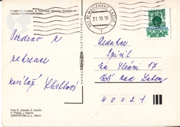 Mariánské Lázně - CZ 1996 95 012 ●