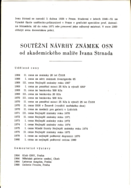 CZ Soutěžní návrvy známek OSN - 19xx 98 009
