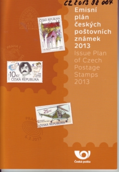 CZ Emisní plán českých poštovních známek 2013
