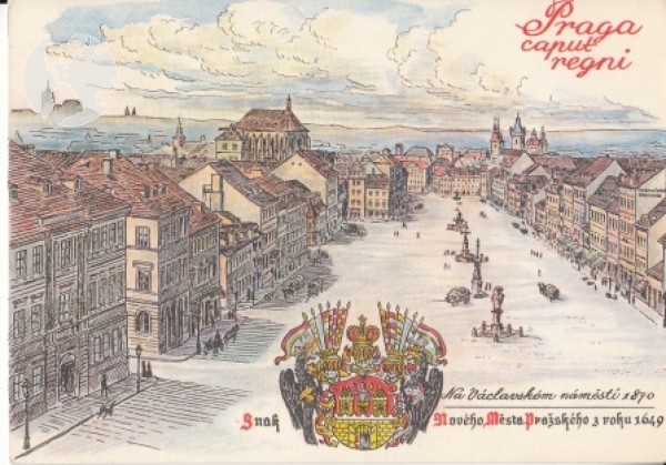 Václavské náměstí (kresba) - CZ xxxx 95 247 **