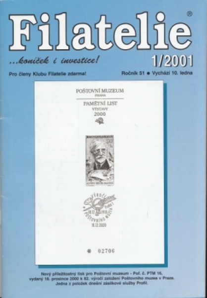 CZ FILATELIE 2001 / 01