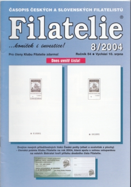CZ FILATELIE 2004 / 08
