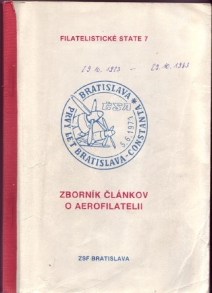 CZ Filatelistické statě 07 - "Sborník článků o aerofilatelii"