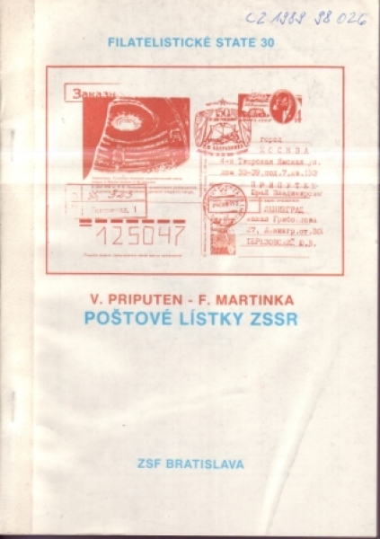 CZ Filatelistické statě 30 - Sonderpostkarten der UdSSR