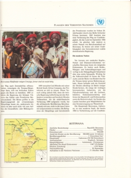 RB Botswana - UNICEF - pojednání  spojených národů