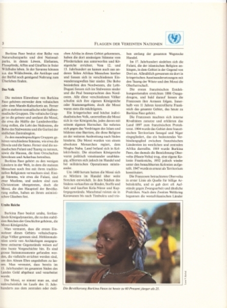 BF Burkina Faso - UNICEF - pojednání  spojených národů