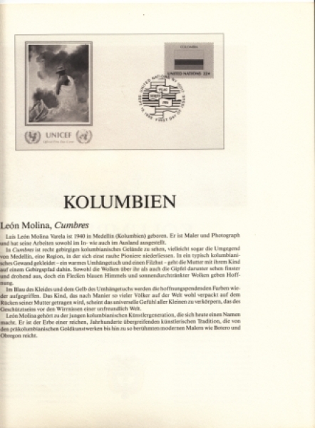 CO Kolumbie - UNICEF - pojednání  spojených národů