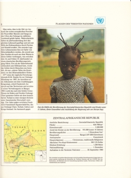 RCA - Středoafrická republika - UNICEF - pojednání  spojených národů
