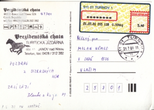 Janov nad Nisou 2001 95 001 ●