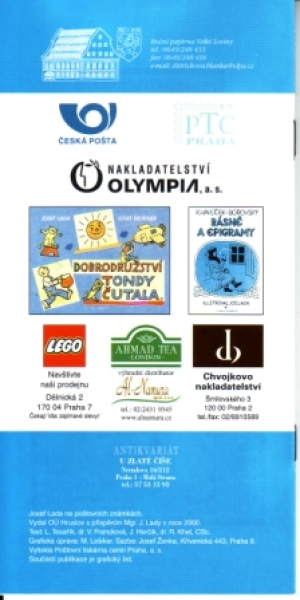CZ Josef Lada na poštovních známkách