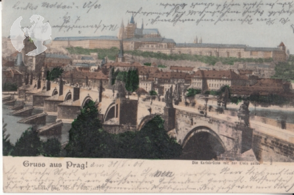 Karlsbrücke + Hradschin 1901 95 001 ●