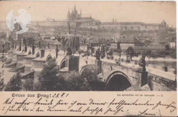 Karlsbrücke + Hradschin 1901 95 002 ●