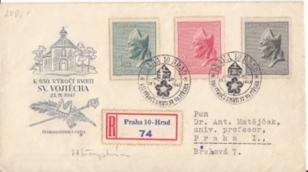 FDC 450 / 452 - M 2 / 47 - 437 ● - 1947