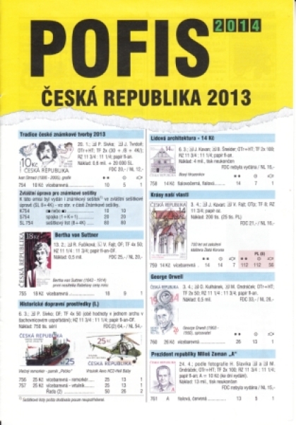 CZ dodatek ročník 2013 - vydání 2014 - ke katalogu POFIS