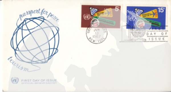 OSN New York FDC 0185 / 0186 ● - 1967