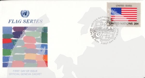 OSN New York FDC 0373 / 0388 - přítisk "GENEVA" ● - 1981