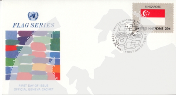 OSN New York FDC 0373 / 0388 - přítisk "GENEVA" ● - 1981