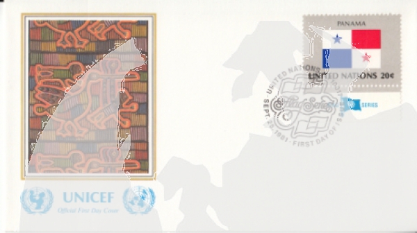 OSN New York FDC 0373 / 0388 - přítisk "UNICEF"  ● - 1981